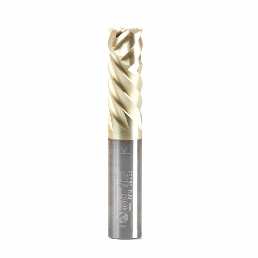 Solid Carbide Zrn Coated Honeycomb Cutting 1 2 Dia X 1 1 8 X 1 2 Shank X 3 Inch Long 6 Flute