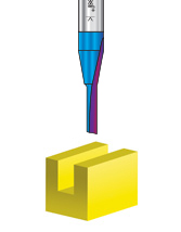 Solid Carbide Spektra™ Extreme Tool Life Coated Single 'O' Flute Plastic Cutting CNC Router Bits