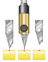 In-Groove CNC Insert Engraving Tool Body & Replacement Knives