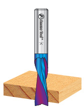 Solid Carbide Spektra™ Extreme Tool Life Coated Spiral Plunge CNC Router Bits for Solid Wood