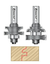 2-pc Stile & Rail Router Bit Sets