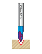 Solid Carbide Spektra™ Extreme Tool Life Coated V-Groove Signmaking & Lettering Router Bits