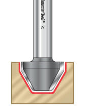 60 Degree Lettering Router Bits