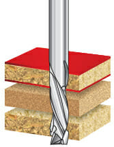 Solid Carbide Compression Spiral Bits for CNC Nesting Operation