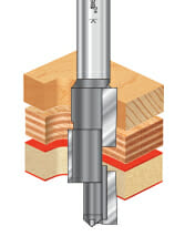 Carbide Tipped Compression 3 Blade Stagger CNC Router Bits